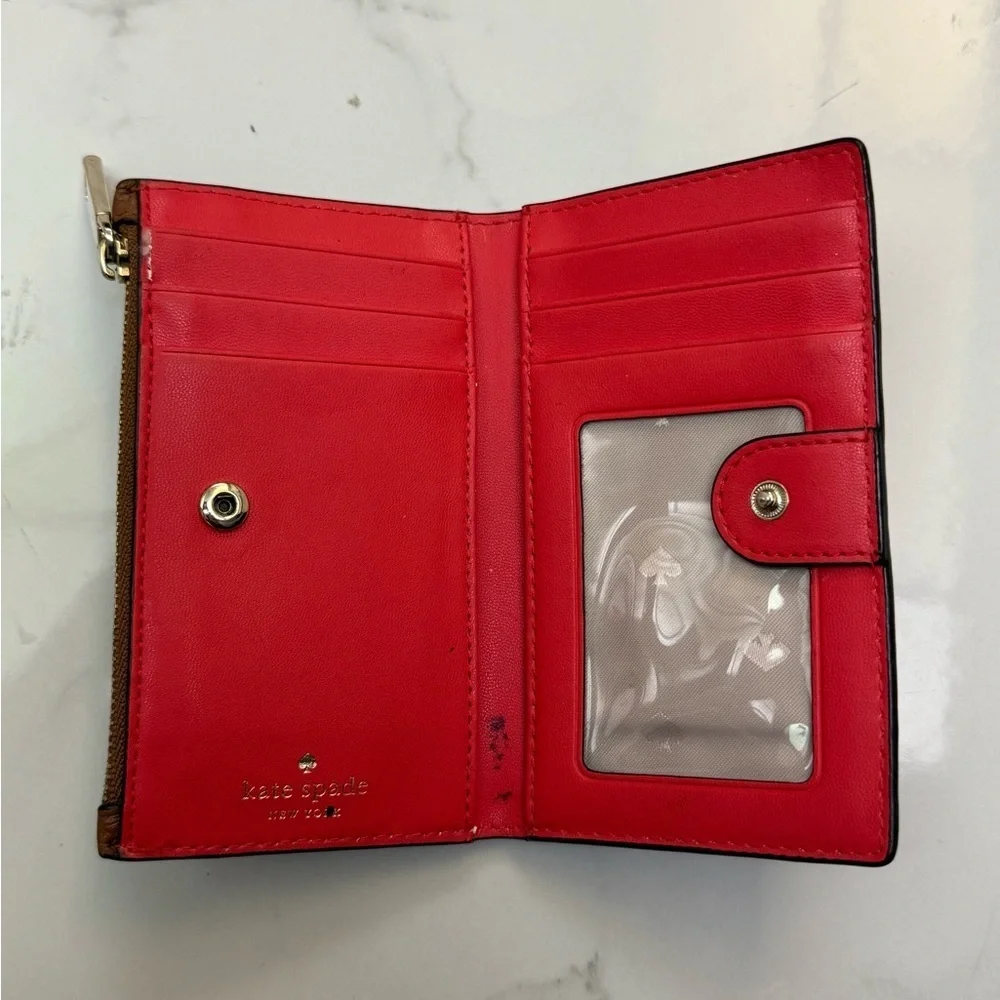 Kate Spade Cognac Leather Card Holder